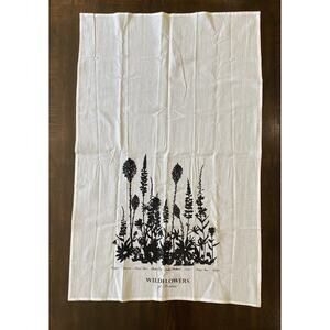 Wild Flowers Of Montana Kitchen & Tea Towel 38” X 24” NWOT